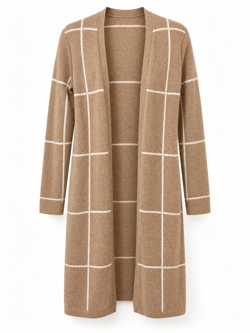 Charter Club 100% Cashmere Windowpane Duster Cardigan Women’s XS